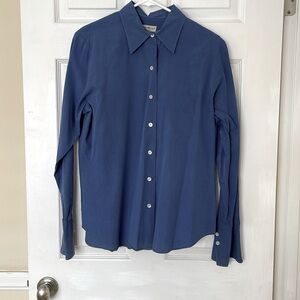 Women's Eddie Bauer Long Sleeve Blouse Blue